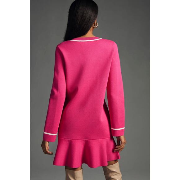 NWT Anthropologie Endless Rose Mini Sweater Dress - Large - Picture 3 of 6